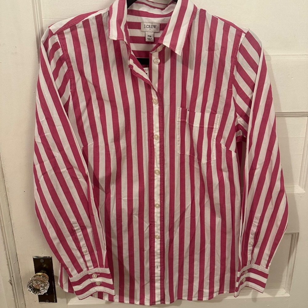 JCrew striped button up - NWT